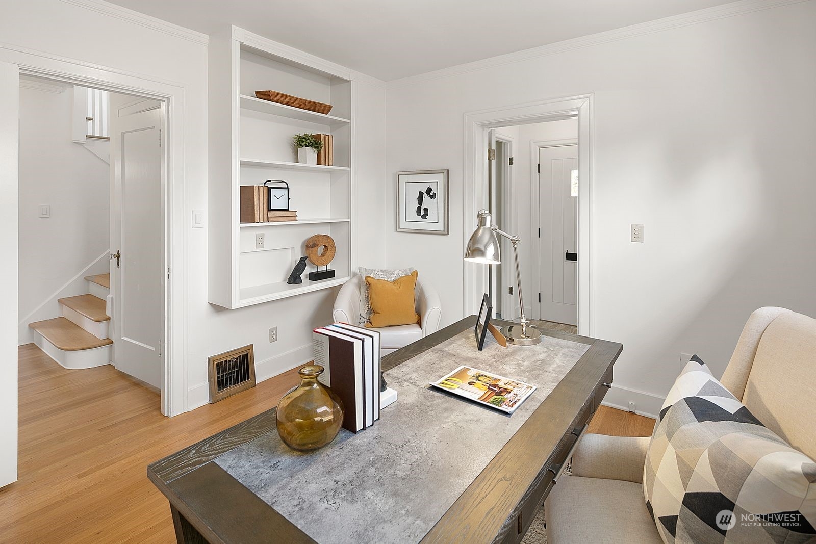 1908 Northeast Naomi Place Seattle, WA 98115 - Photo 15 of 30 a living room with furniture and wooden floor