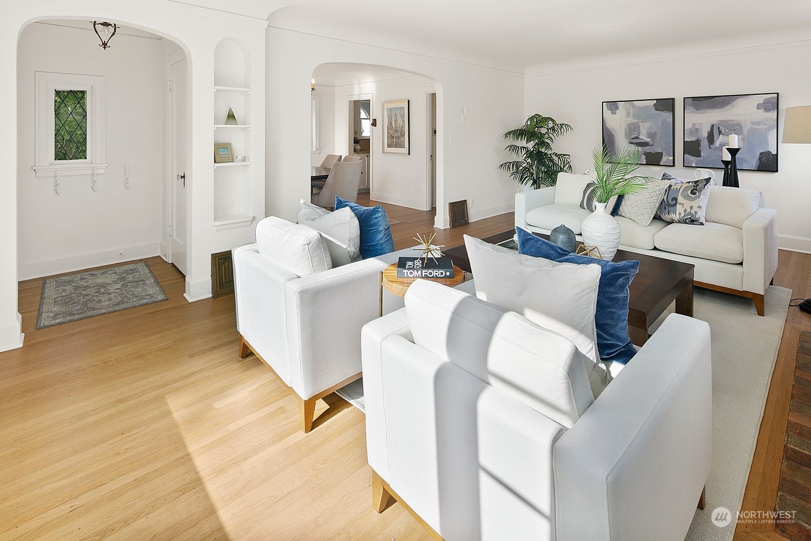 1908 Northeast Naomi Place Seattle, WA 98115 - Photo 3 of 30 a living room with furniture and a rug