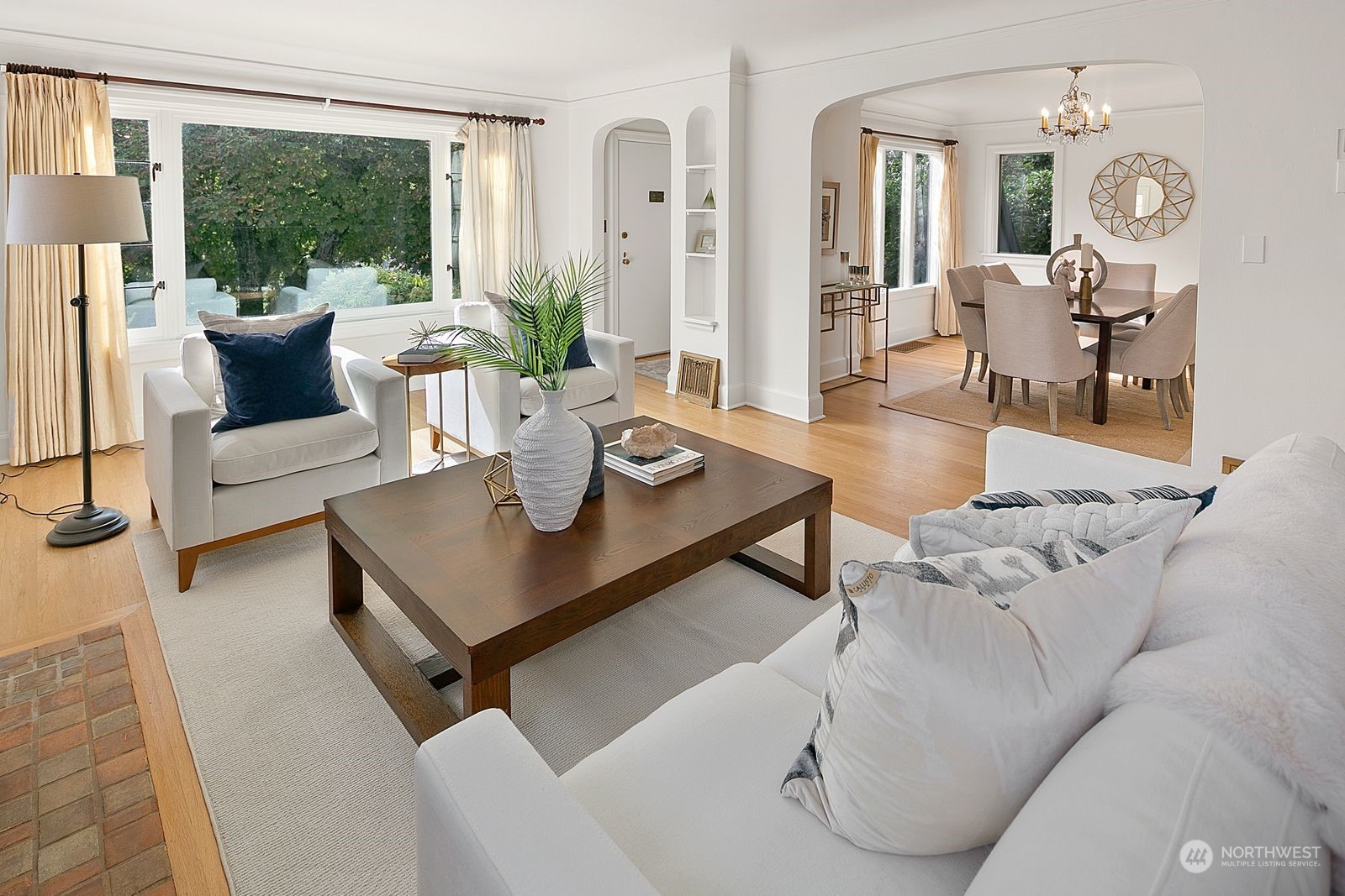 1908 Northeast Naomi Place Seattle, WA 98115 - Photo 6 of 30 a living room with furniture and a large window