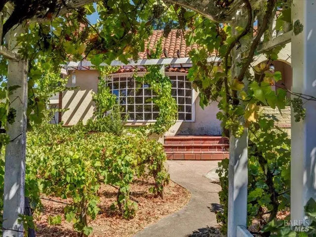 a view of statue in the garden