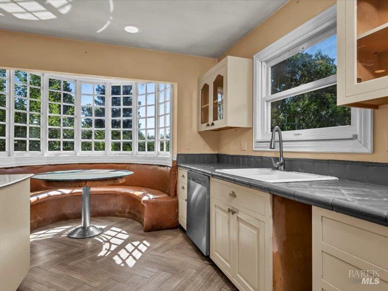 315 White Cottage Road North Angwin, CA 94508 - Photo 14 of 36 a kitchen with a sink and a large window
