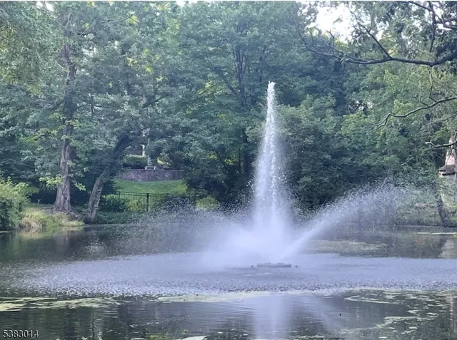 a view of a road with a yard
