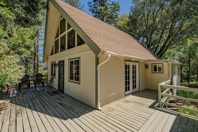 a view of a house with sitting area