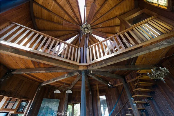 a view of under an umbrella