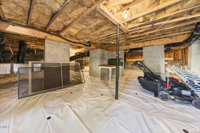 a view of a swimming pool with a yard