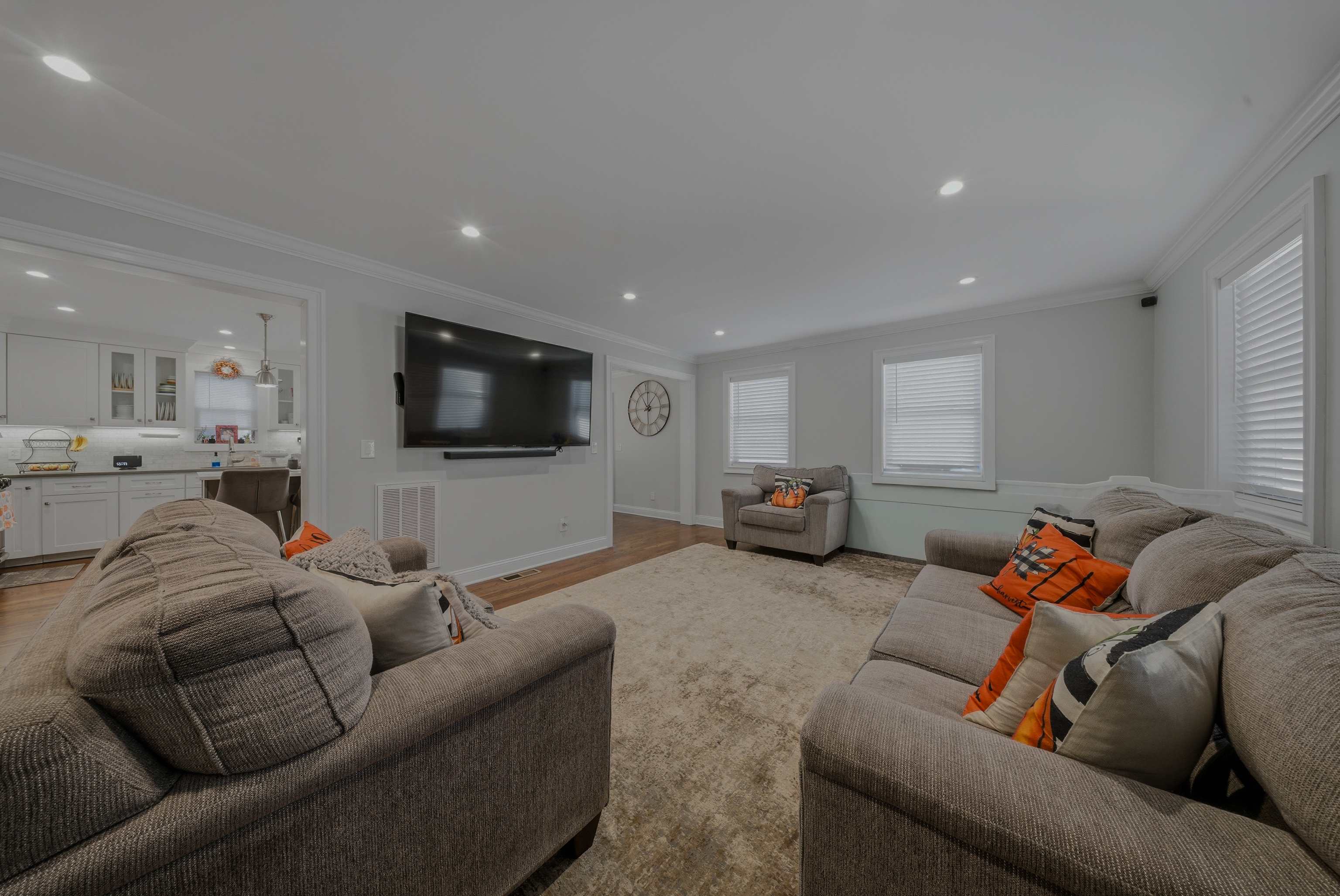 1473 Wood Avenue Bridgeport, CT 06604 - Photo 8 of 40 a living room with furniture and a flat screen tv