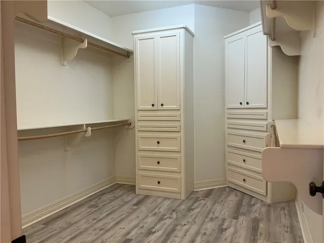 a view of walk in closet