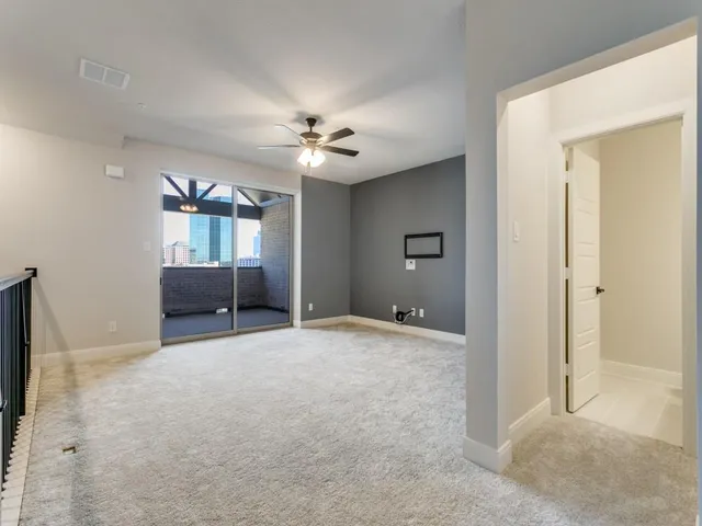 a view of an empty room