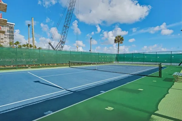 a view of a tennis court