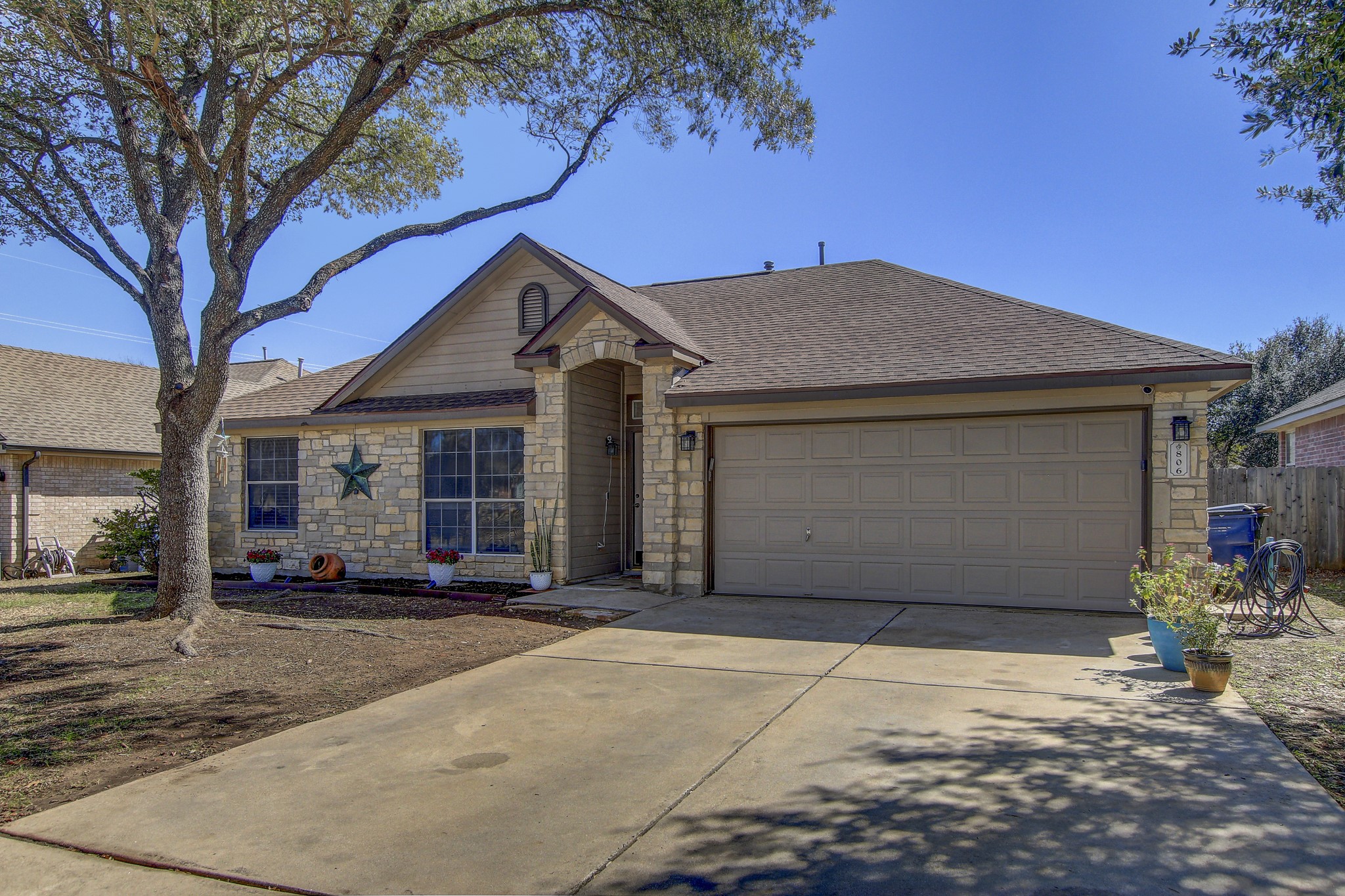 806 Ridge View Drive Leander, TX 78641 - Photo 2 of 30 a front view of a house with a yard