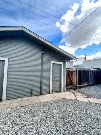 a backyard of a house