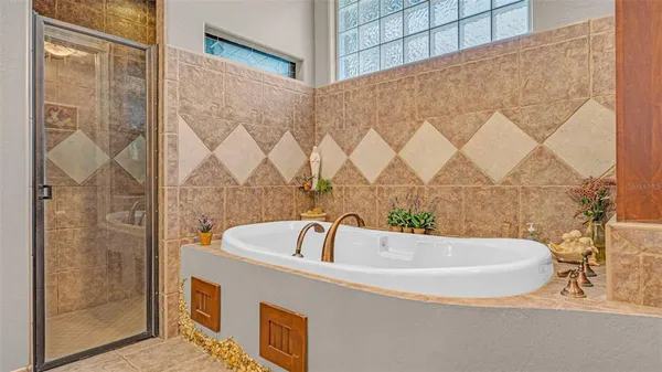 a bathroom with a sink and a shower