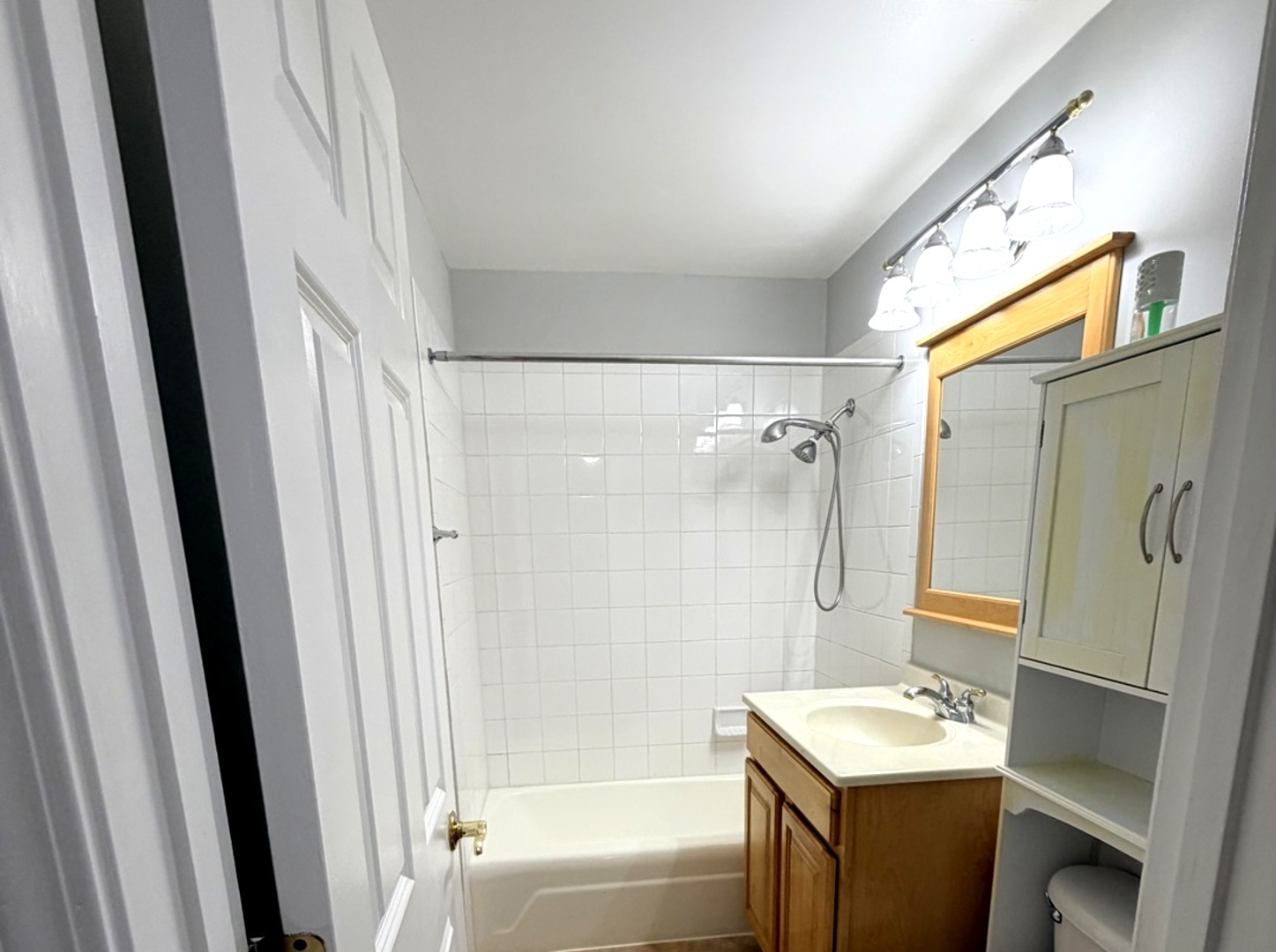 310 Lathrop Avenue, Unit 307 Forest Park, IL 60130 - Photo 34 of 41 a bathroom with a granite countertop shower sink vanity and toilet