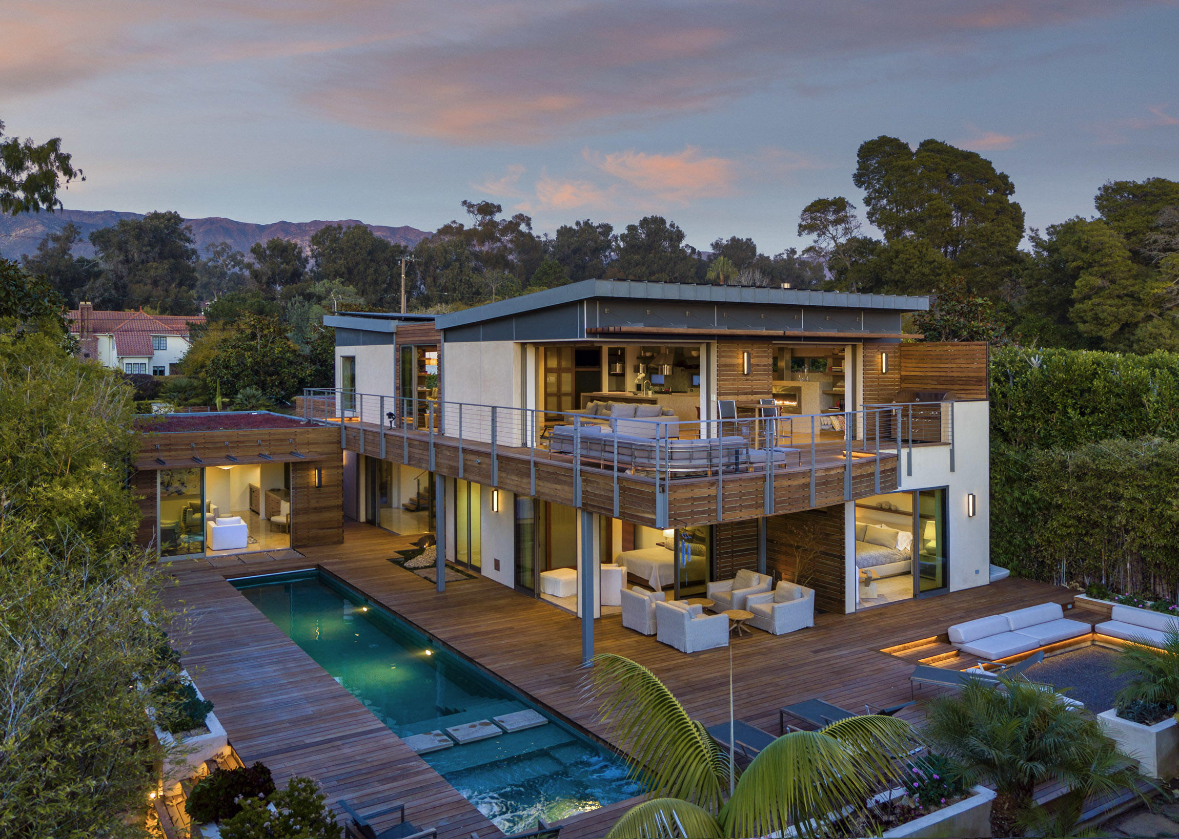 1147 Hill Road Santa Barbara, CA 93108 - Photo 1 of 23 an aerial view of a house with swimming pool garden and patio