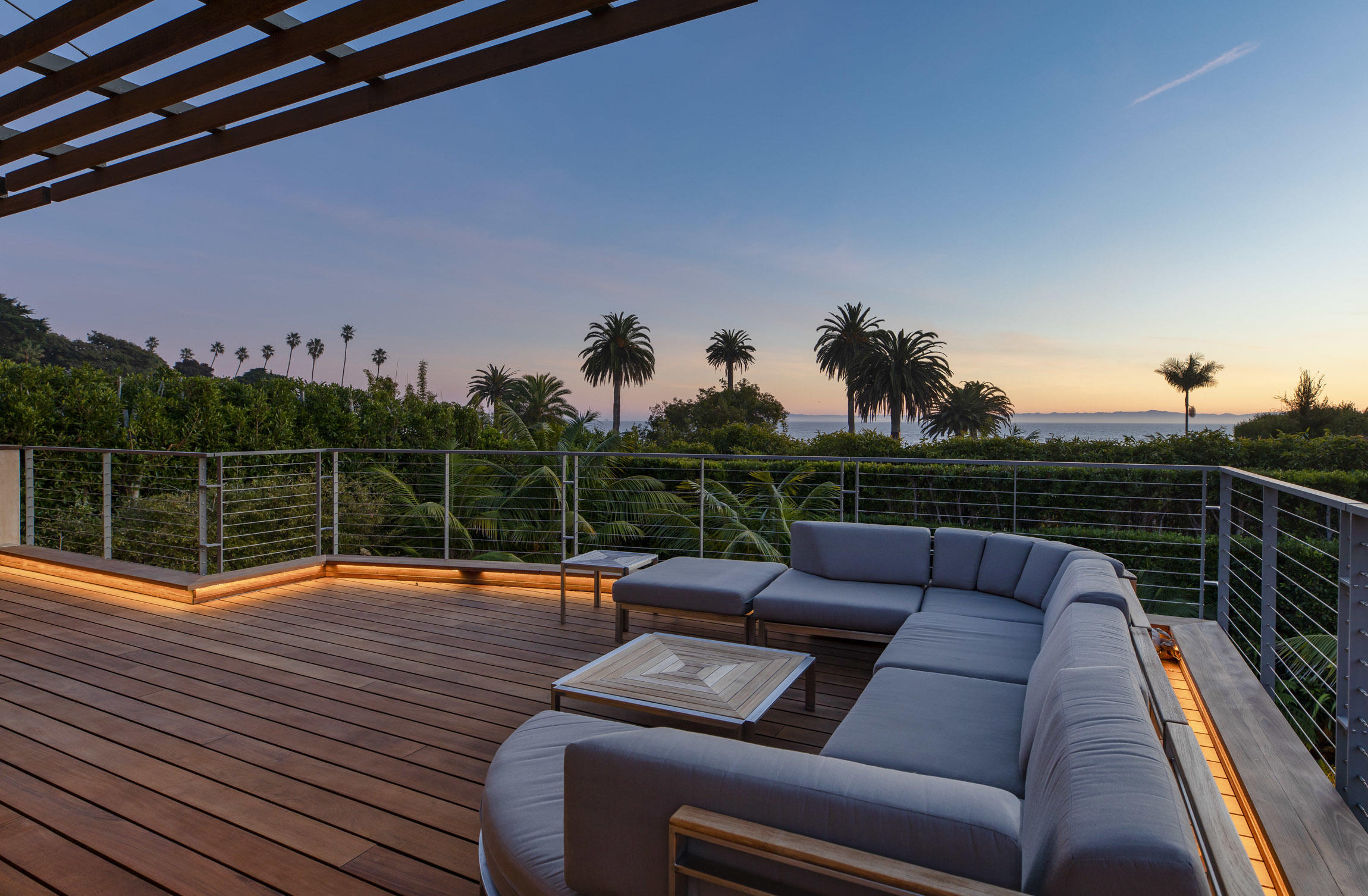 1147 Hill Road Santa Barbara, CA 93108 - Photo 8 of 23 a view of a roof deck with couches and wooden floor