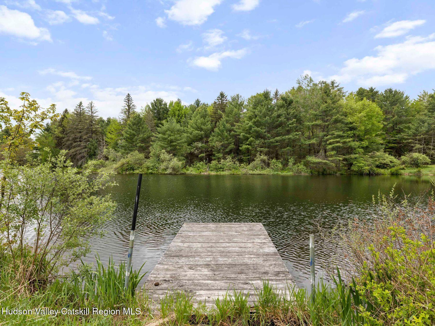 137 Mountain Pond View Road Gilboa, NY 12076 - Photo 36 of 38 a view of a lake with houses in the back