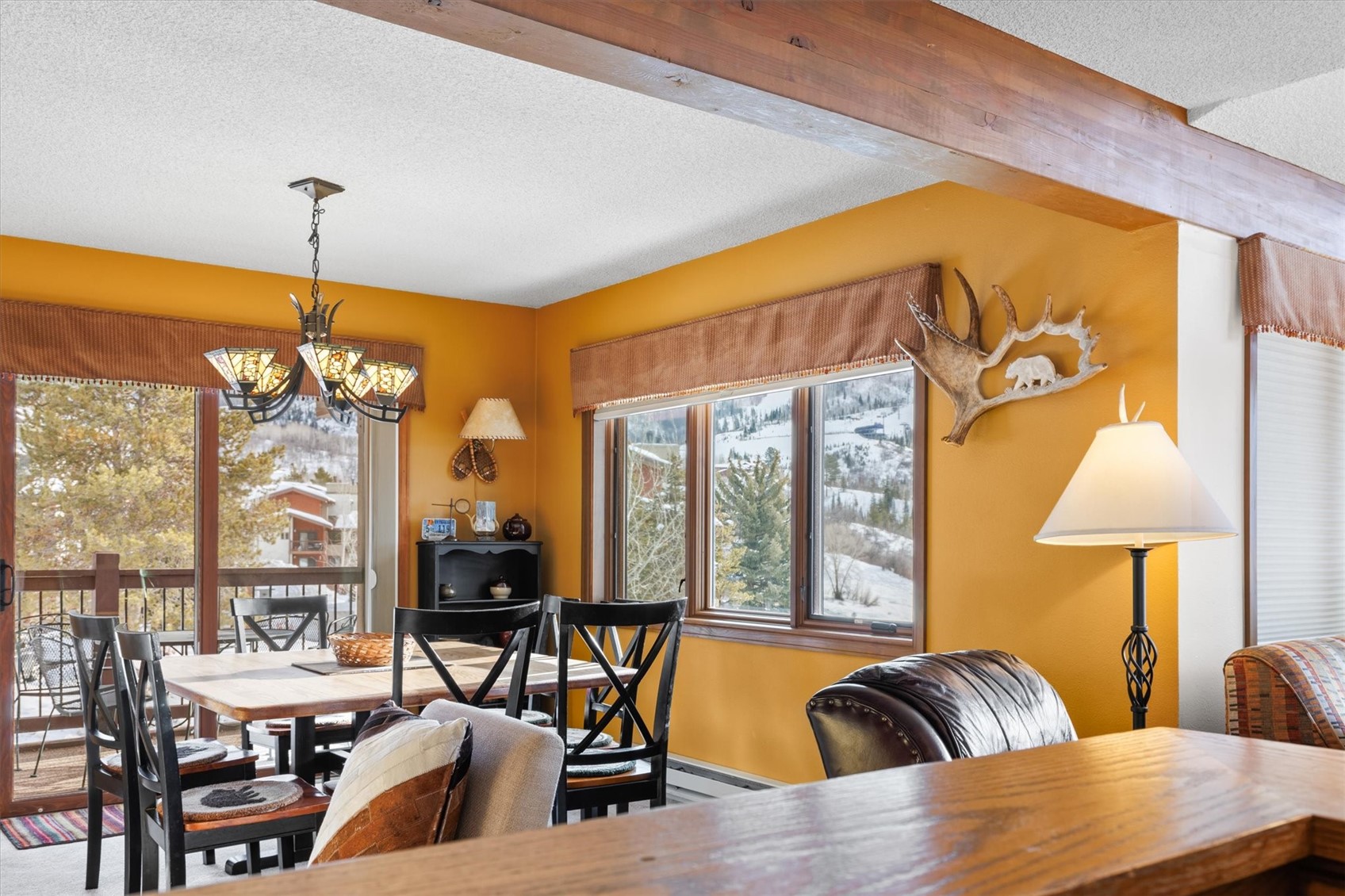 1655 Ranch Road, Unit 402 Steamboat Springs, CO 80487 - Photo 8 of 30 Sunny Dining Area with Views and 2nd Deck