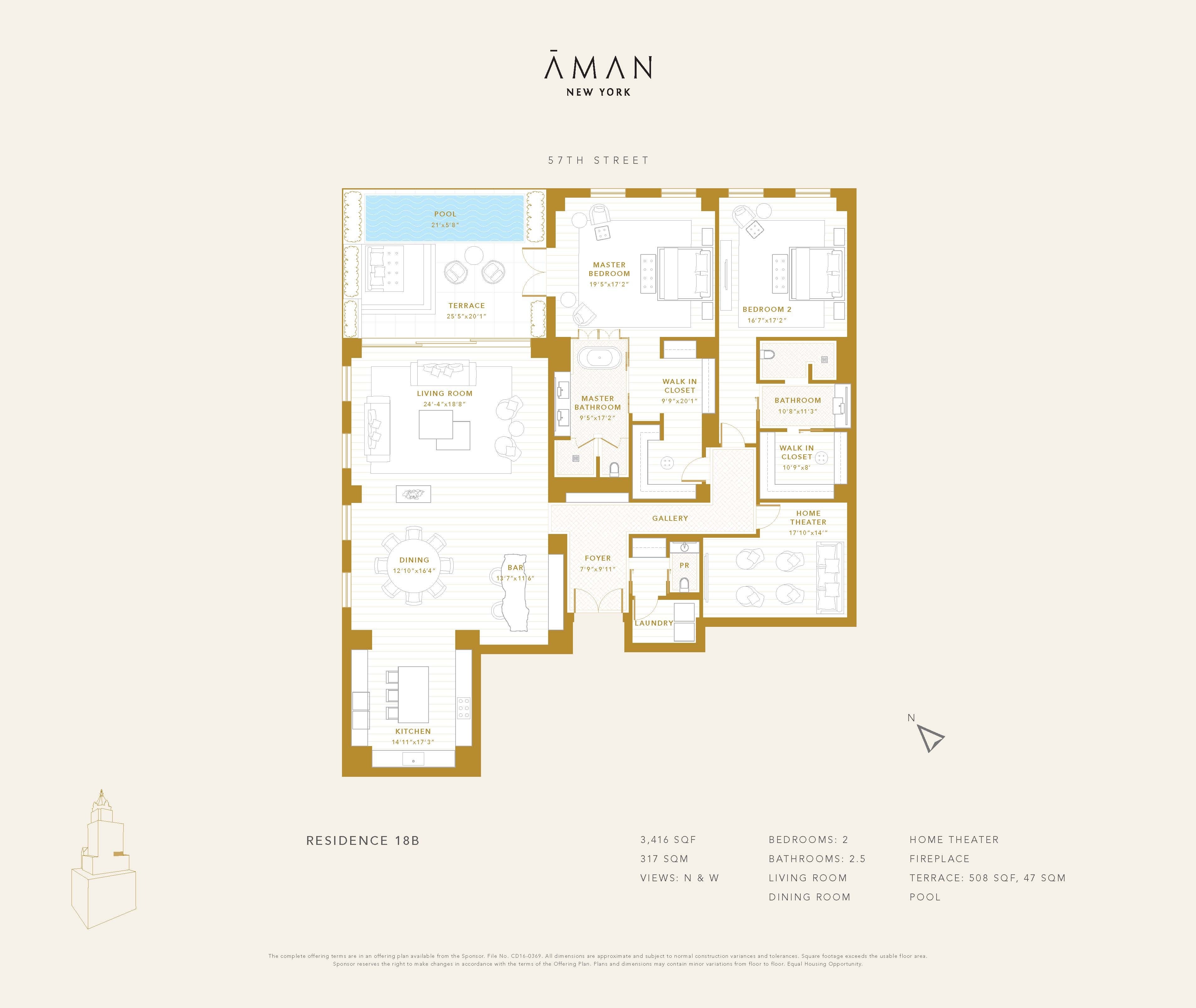 730 5th Avenue, Unit 18B Manhattan, NY 10019 - Photo 10 of 10 a picture of a person on a wall