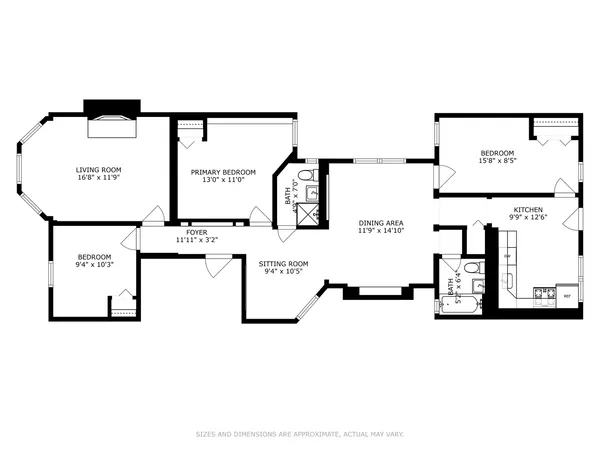 a view of a building and a street