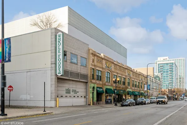 a front view of a building