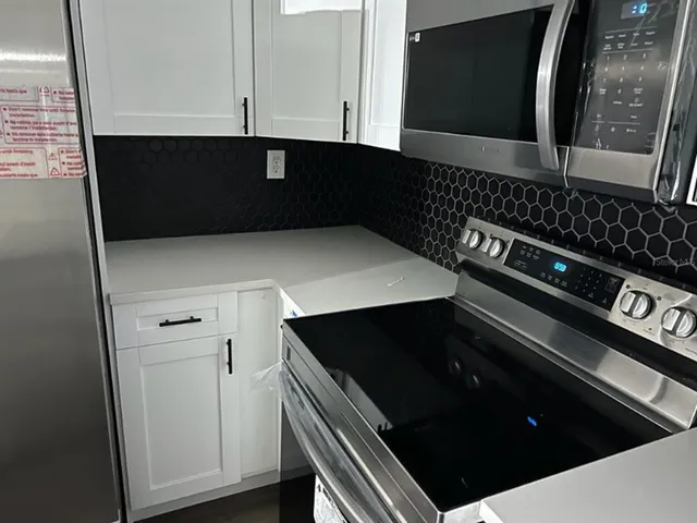 a close view of kitchen sink