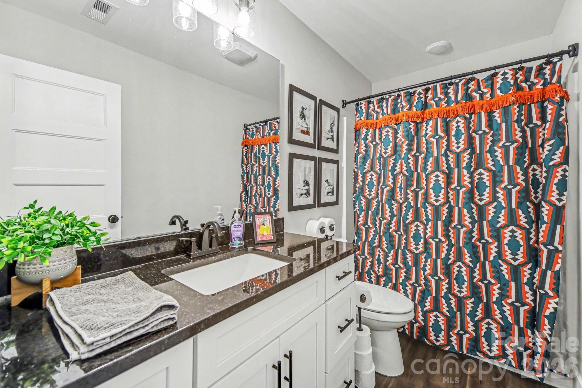 310 Old Hardin Road Dallas, NC 28034 - Photo 28 of 37 a bathroom with a sink toilet and shower
