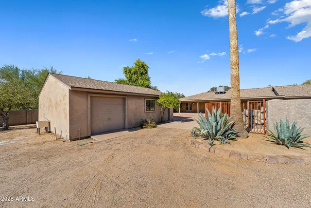 a view of a house with a patio