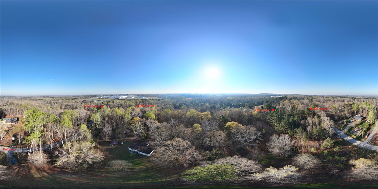 426 Cleveland Road Anderson, SC 29626 - Photo 10 of 10 This panoramic aerial view captures the vast expanse of the surrounding landscape.