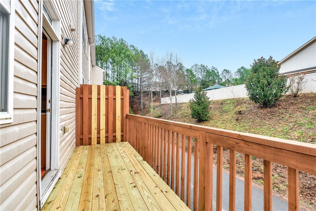 241 Village Square Drive Woodstock, GA 30188 - Photo 10 of 40 a view of a garden from a balcony