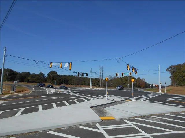 a view of a city street