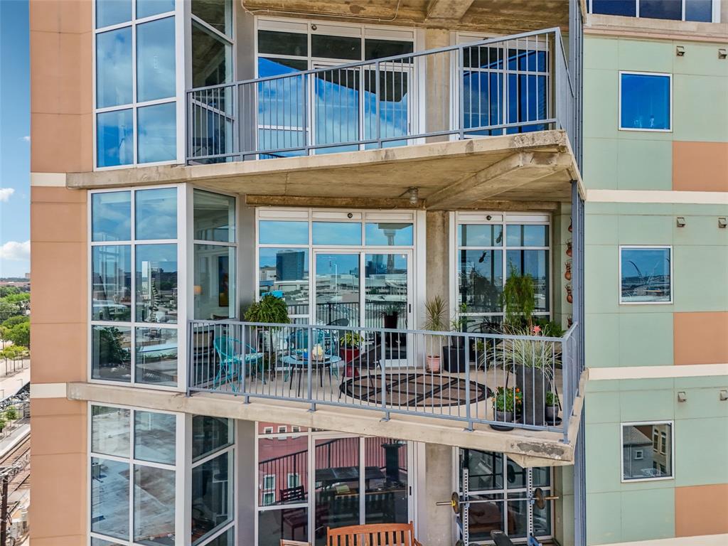 1001 Belleview Street, Unit 708 Dallas, TX 75215 - Photo 32 of 40 a view of a building with a large window