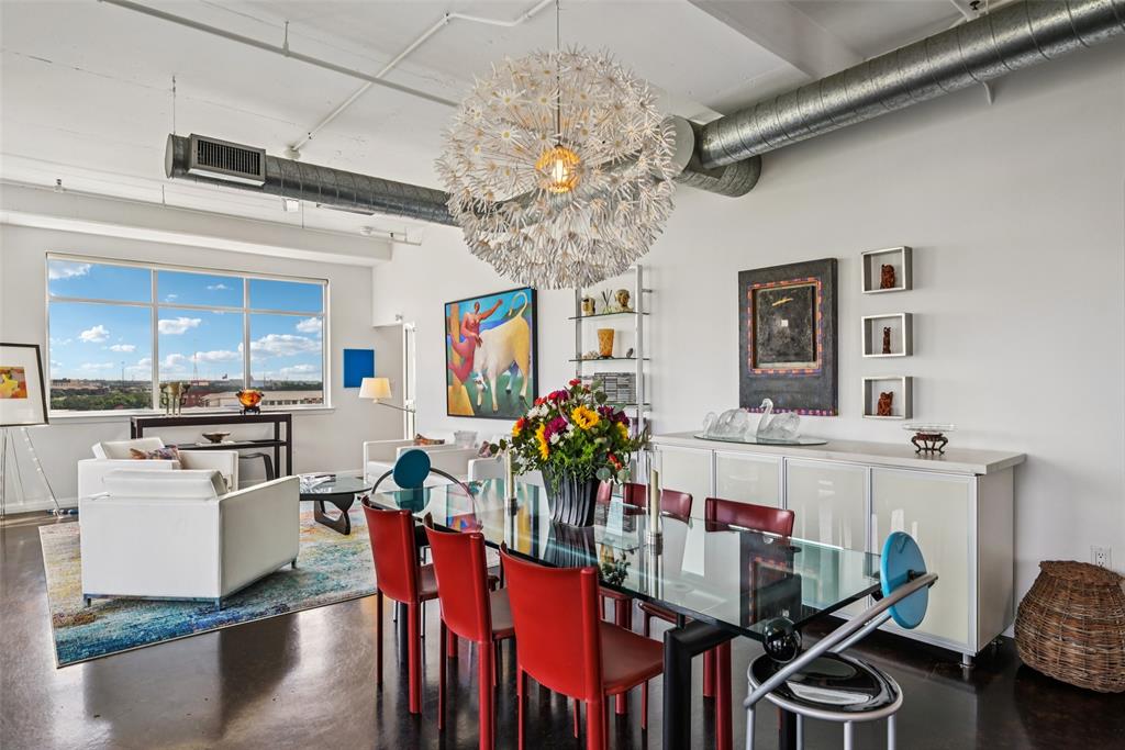 1001 Belleview Street, Unit 708 Dallas, TX 75215 - Photo 5 of 40 a group of people sitting in a kitchen and living room