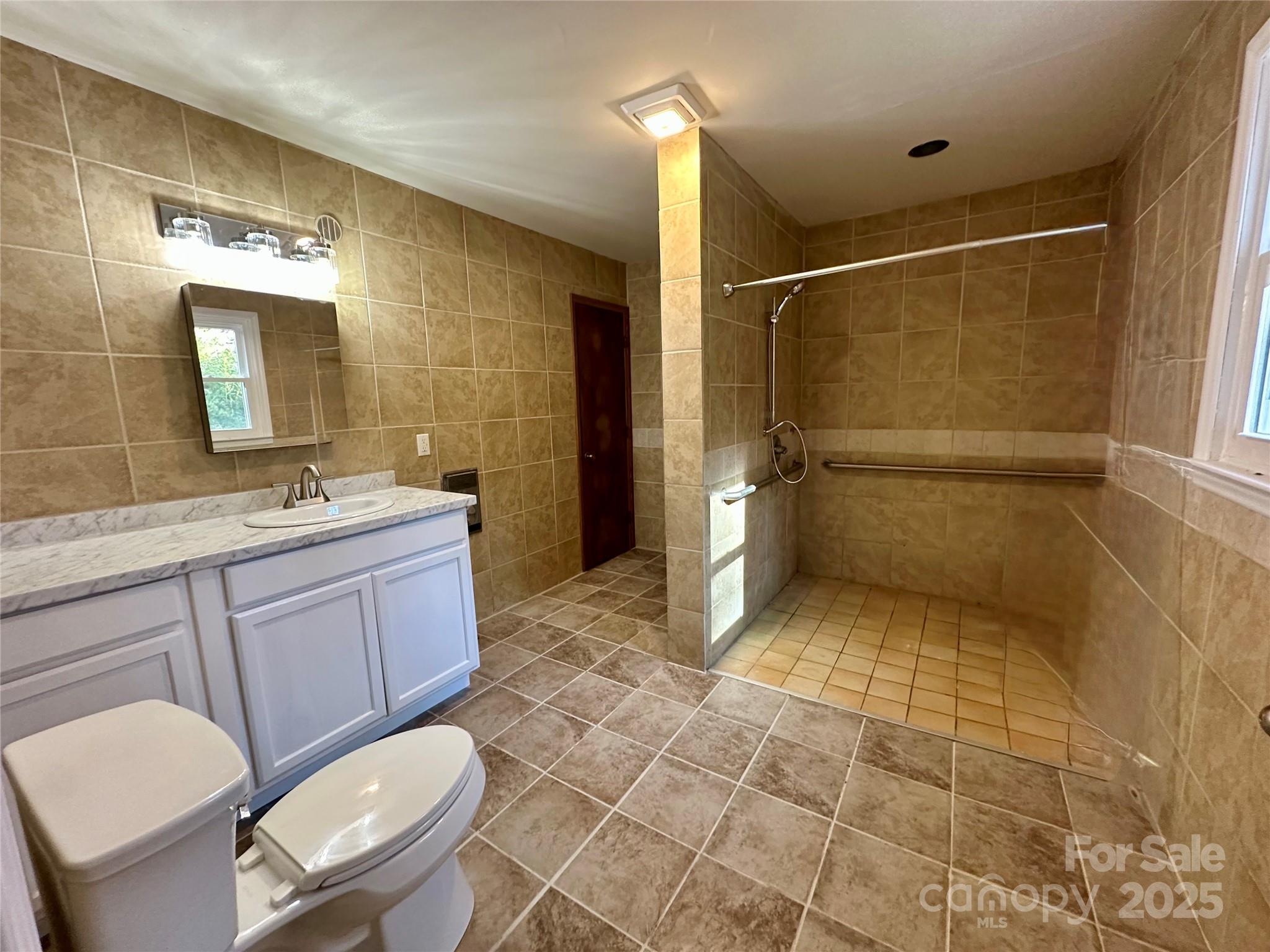 208 Murdock Road Bakersville, NC 28705 - Photo 16 of 32 a bathroom with a toilet a sink and mirror