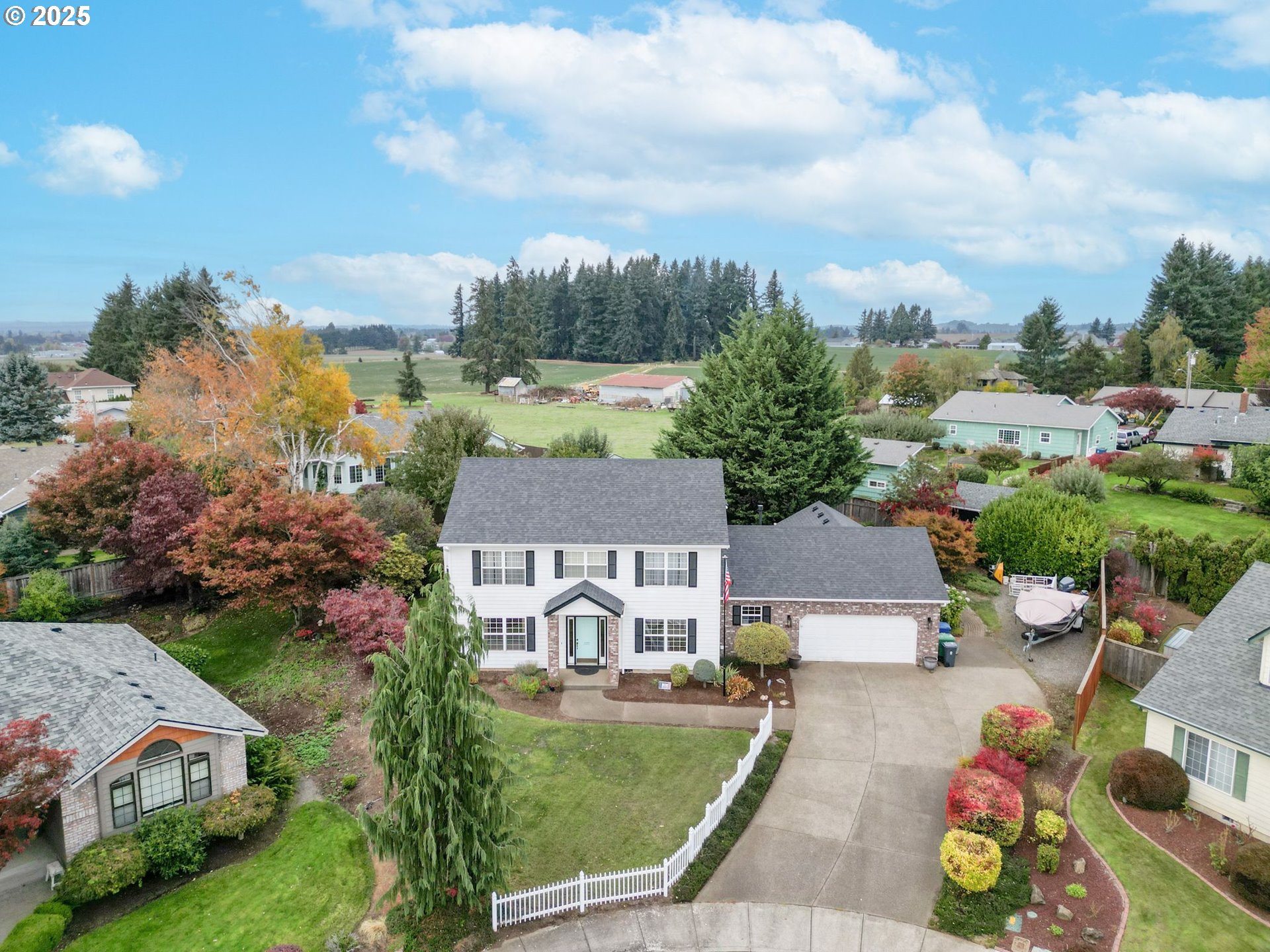 503 Southwest Mistmaiden Court Sublimity, OR 97385 - Photo 5 of 47 an aerial view of a house