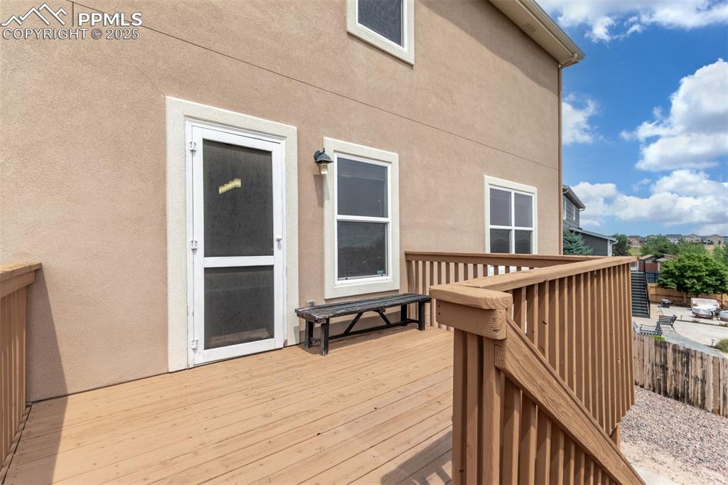7750 Dutch Loop Colorado Springs, CO 80925 - Photo 44 of 50 a view of balcony and deck