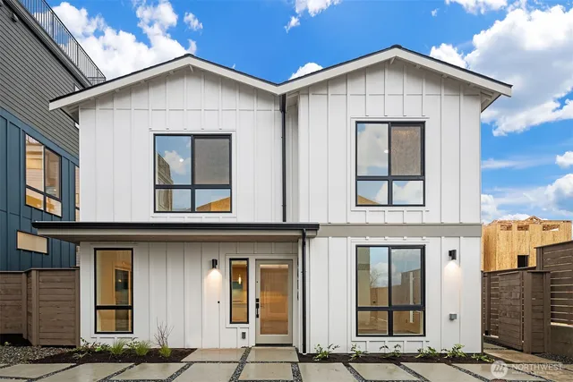 a front view of a house