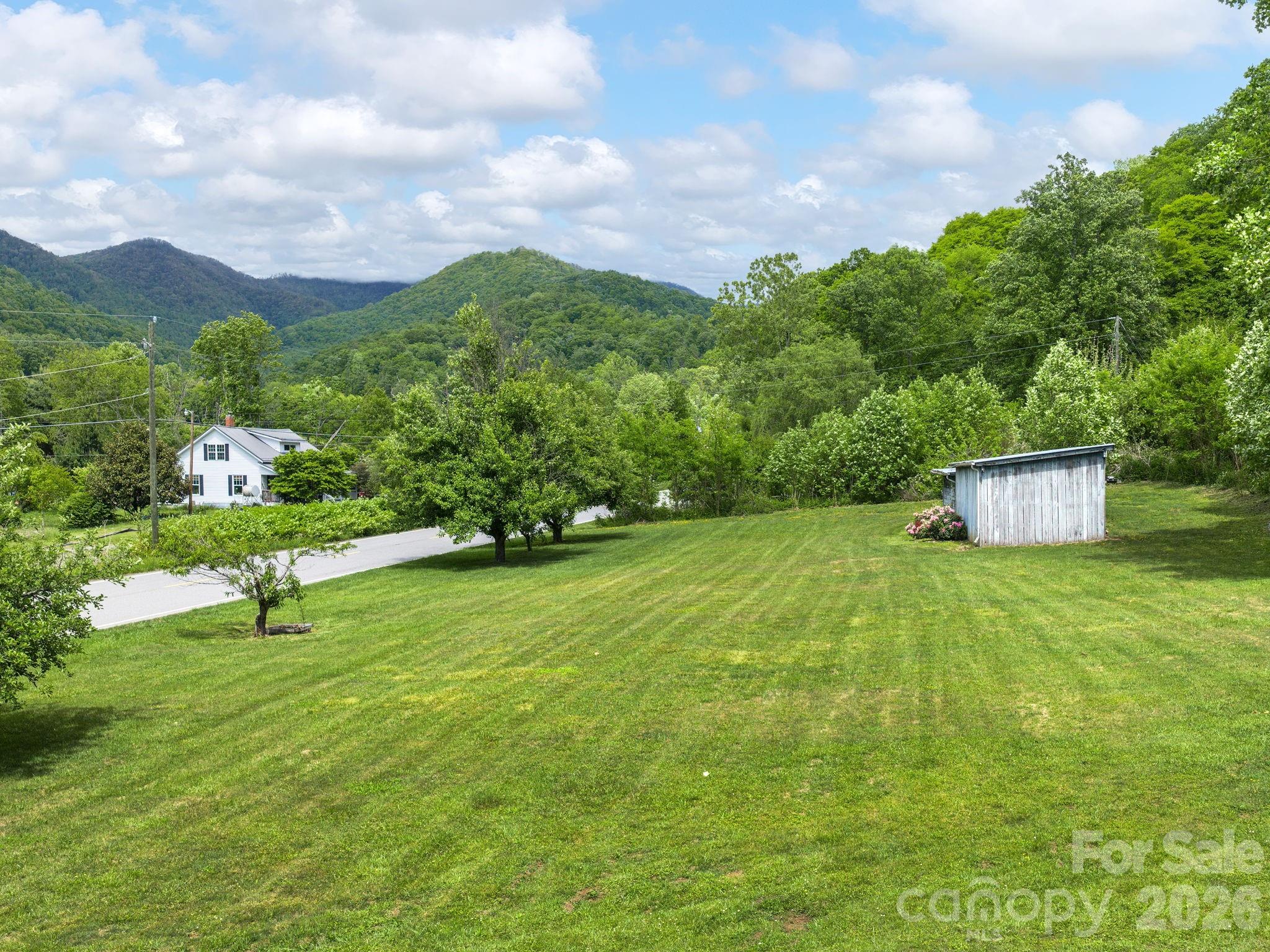 379 North Fork Road Barnardsville, NC 28709 - Photo 20 of 27 a view of a green field with clear sky