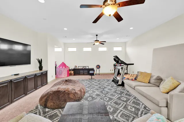 a view of a swimming pool with a garden