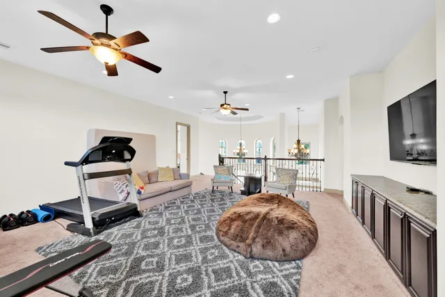 a view of a patio with a yard