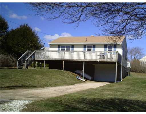 37 Spindrift Road Narragansett, RI 02882 - Photo 1 of 1 Exterior Front. huge deck to enjoy ocean breezes. Hot and cold outside shower, integral garage