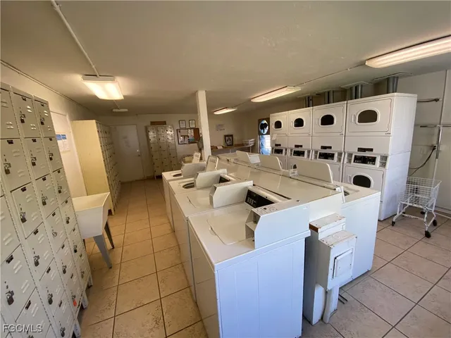 a view of a house with a large window