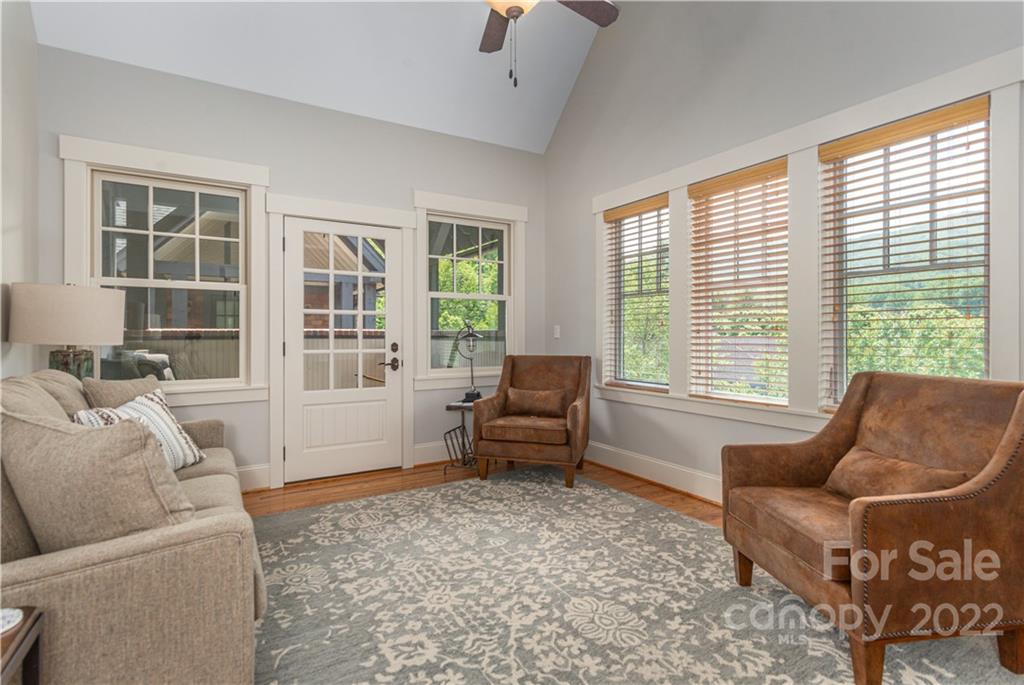 7 Fitzgerald Road Black Mountain, NC 28711 - Photo 20 of 23 a living room with furniture and a large window