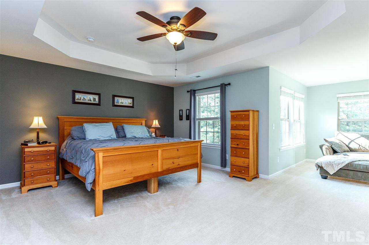2368 Everstone Road Wake Forest, NC 27587 - Photo 14 of 30 Grande Master Suite with extended Sitting Area, Tray Ceiling and Master Spa.