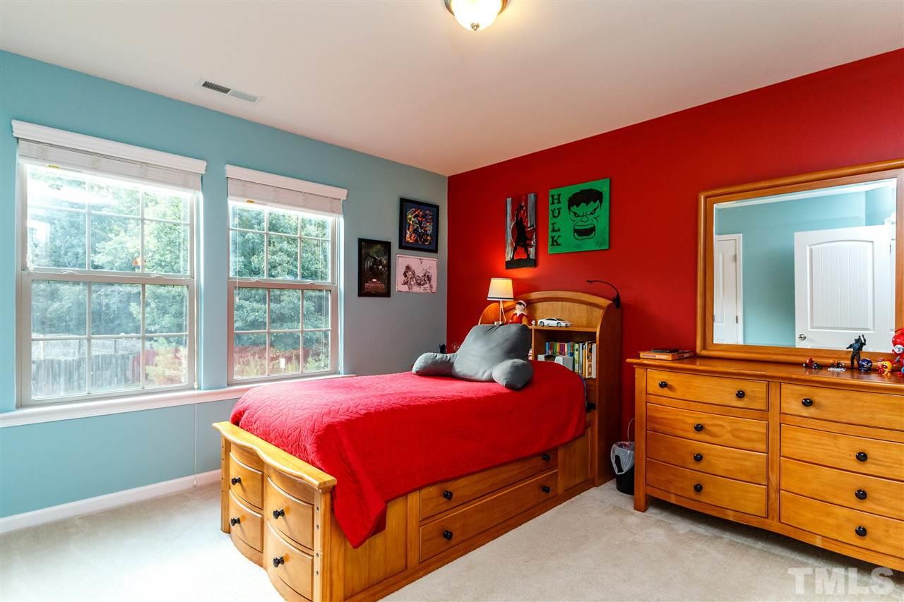 2368 Everstone Road Wake Forest, NC 27587 - Photo 22 of 30 Secondary Bedroom with large windows allowing natural lighting.