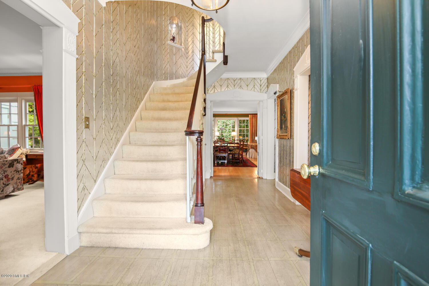 28 Pheasant Lane Greenwich, CT 06830 - Photo 3 of 49 a view of entryway and hall with wooden floor