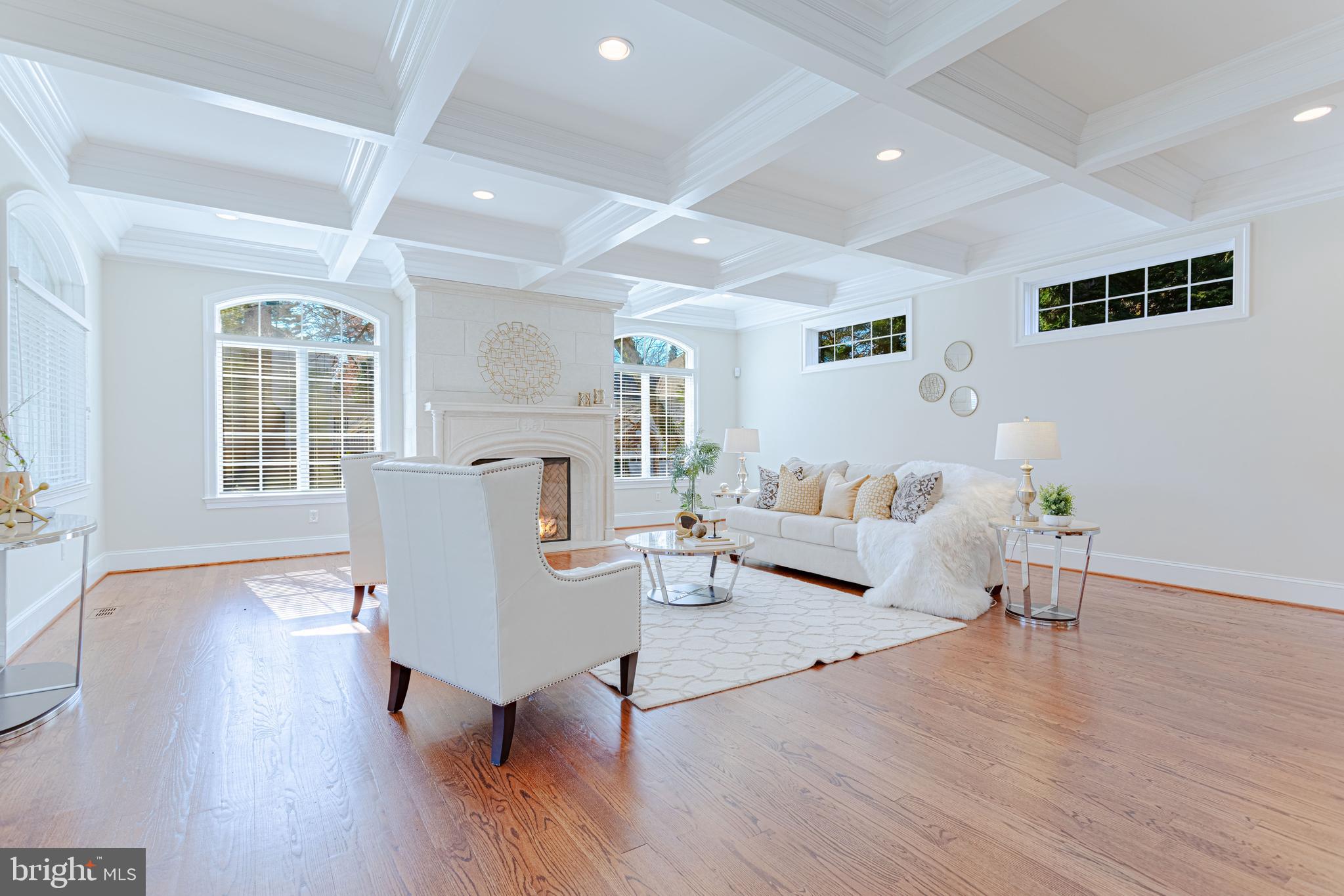 1206 Summit Road McLean, VA 22101 - Photo 18 of 45 a living room with furniture a wooden floor and a window