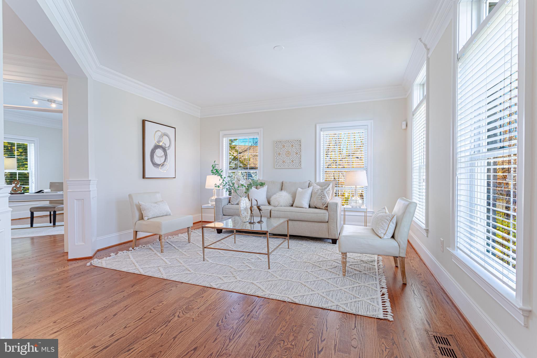 1206 Summit Road McLean, VA 22101 - Photo 5 of 45 a living room with furniture and a wooden floor