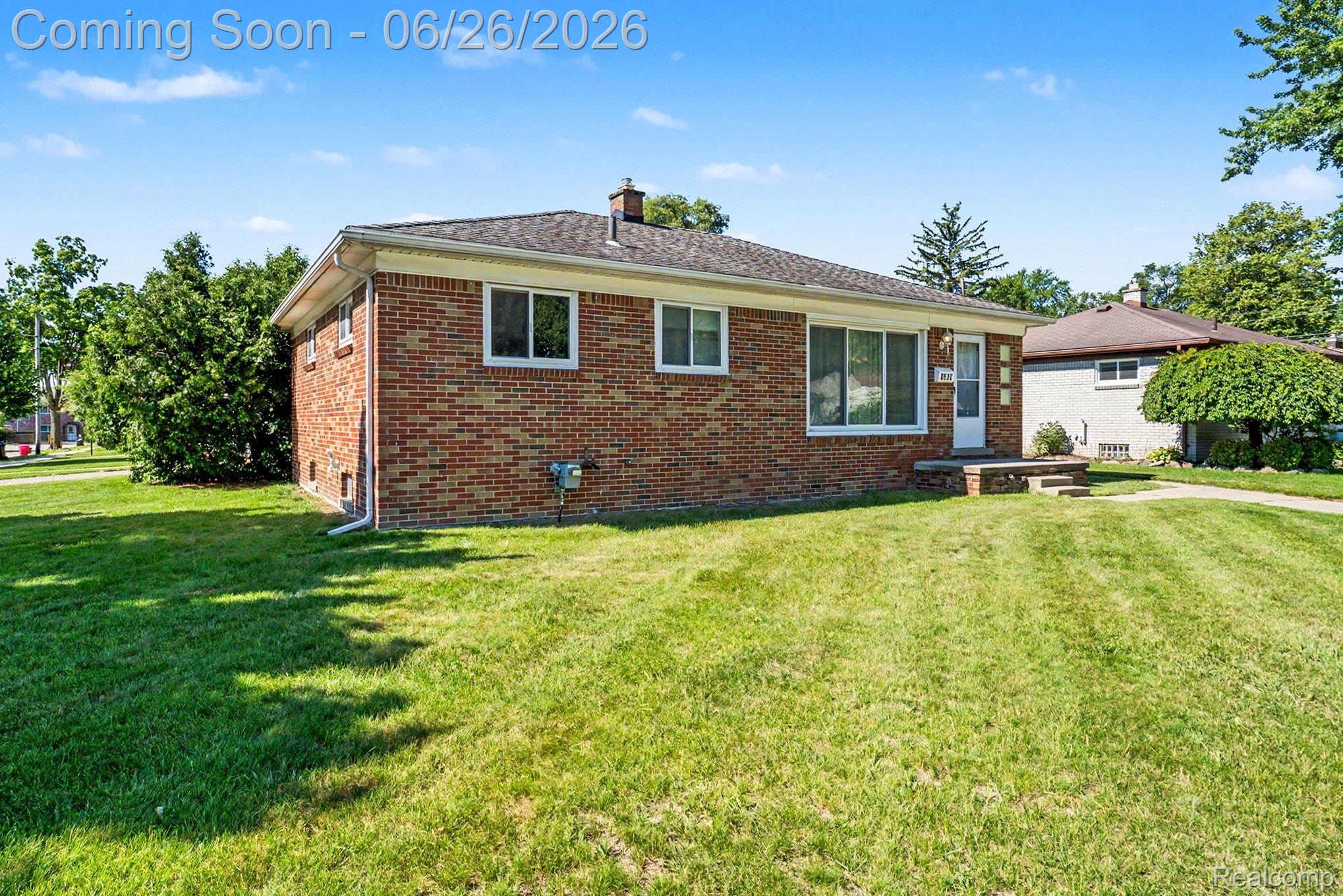 1209 Massoit Road Clawson, MI 48017 - Photo 25 of 25 Brick ranch-style residence featuring a prominent front lawn