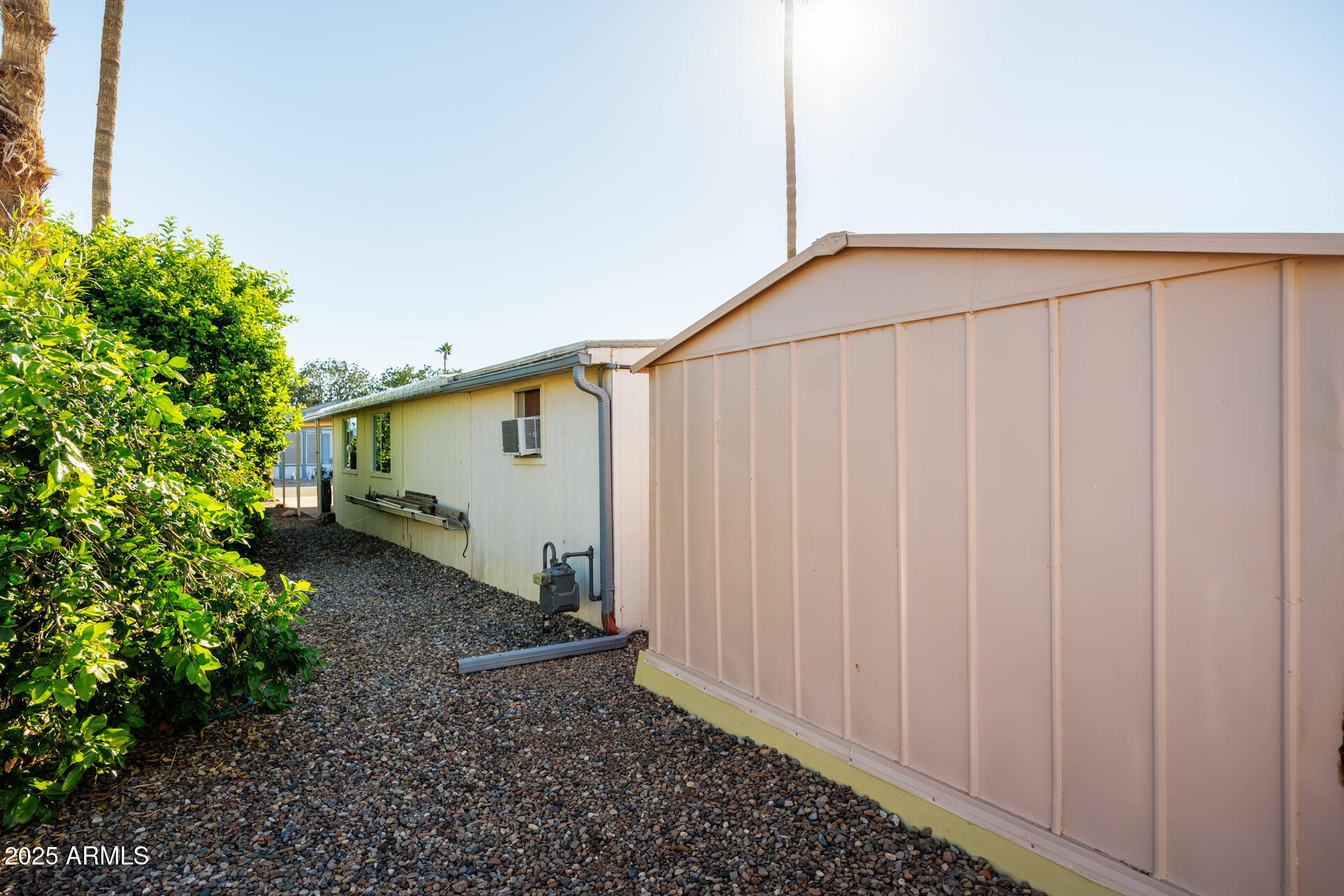 2100 North Trekell Road, Unit 351 Casa Grande, AZ 85122 - Photo 30 of 31 a backyard view with hardwood wall and trees