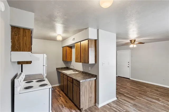 a view of kitchen and utility room